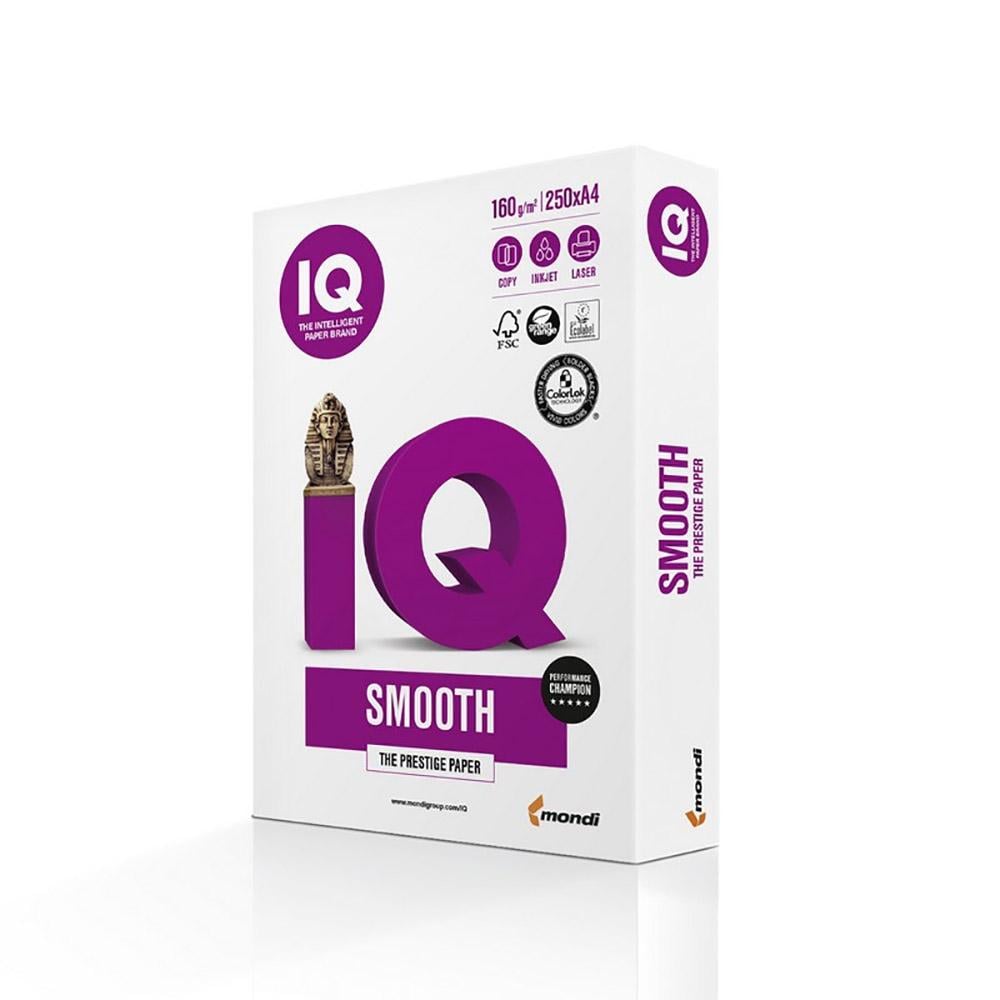 Бумага офисная А4 IQ Smooth 250 л 160 г/м2 - фото 1