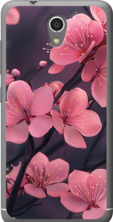 Чехол на ZTE A510 Пурпурная сакура (6075u-432-42517)