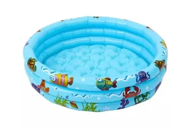 Басейн дитячий надувний Kruzzel 20932 з м'яким дном 80х30 см 58 л Різнокольоровий (27731165)
