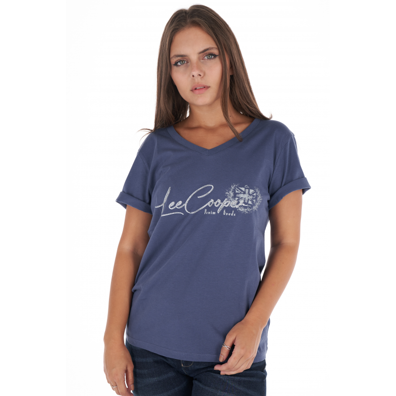 Футболка женская Lee Cooper 20195907 XS Синий