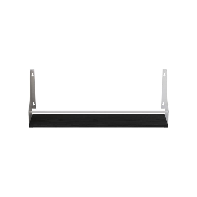 Полиця настінна Ferrum Decor Ізі ДСП/метал 260x500x150 мм Білий/Венге (FRD-102914) - фото 3 Полиця настінна Ferrum Decor Ізі ДСП/метал 260x500x150 мм Білий/Венге (FRD-102914) - фото 3