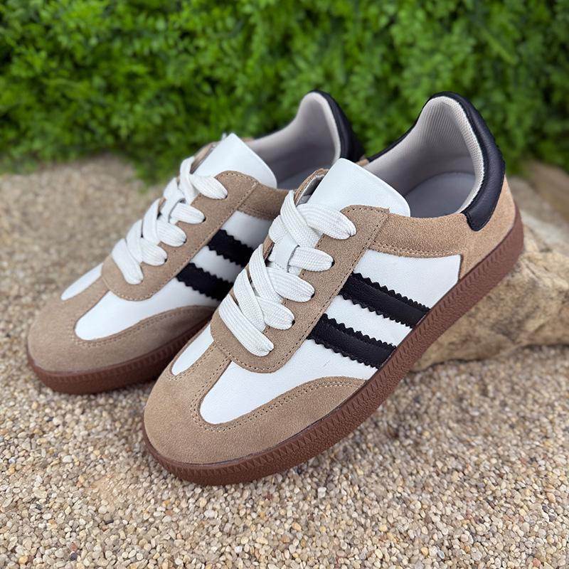 Кеди жіночі замшеві Е-003075-3 p. 39 25 см Бежевий (110314411) - фото 2