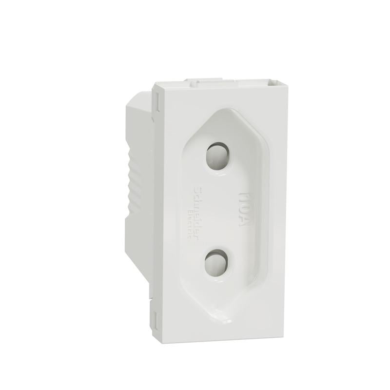 Розетка Schneider Electric PC Unica бес з/к с шторками 16А винтовые зажимы 1 модуль Белый (NU303118)