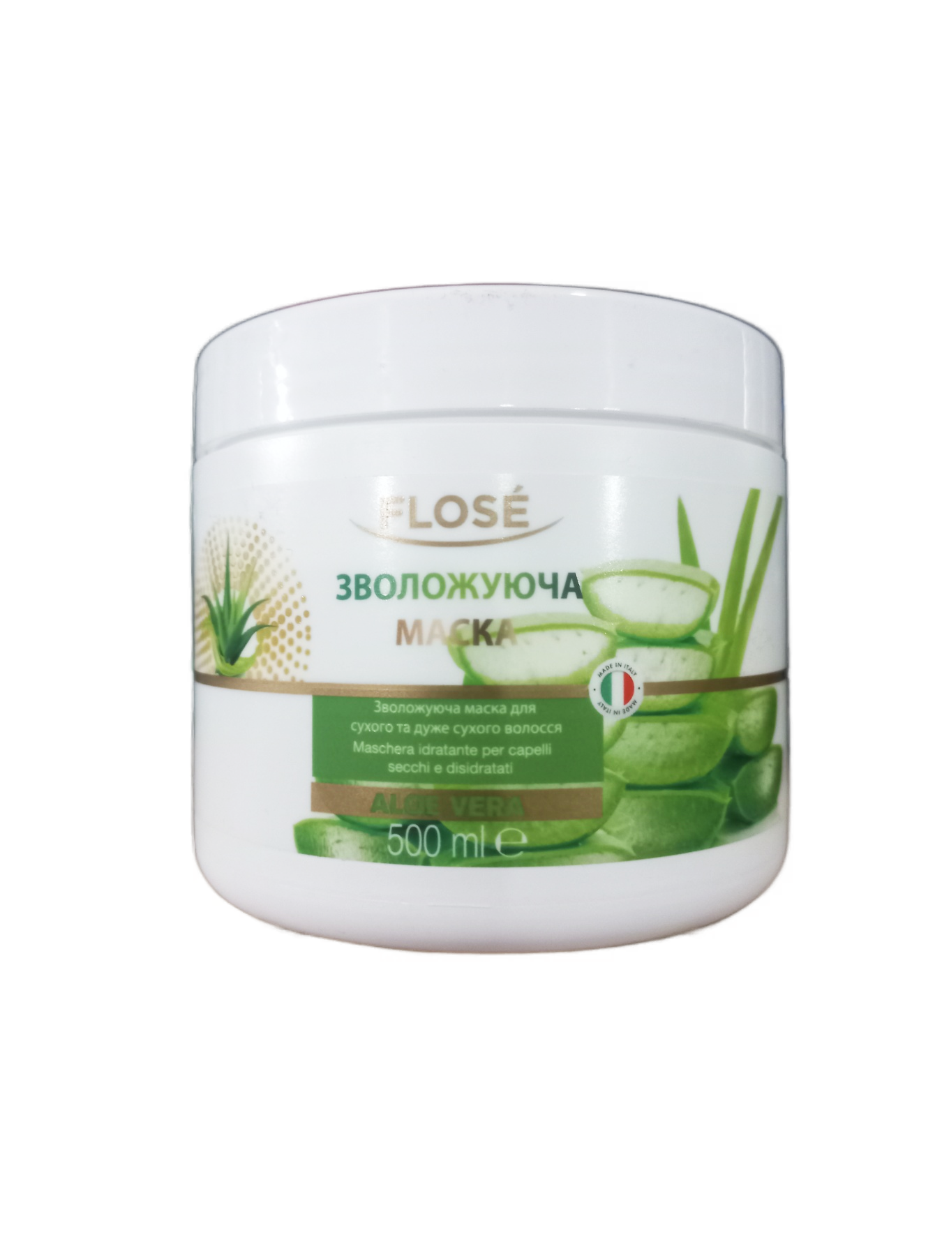 Маска Flose Aloe Vero увлажняющая для сухих и очень сухих волос 500 мл (113139)