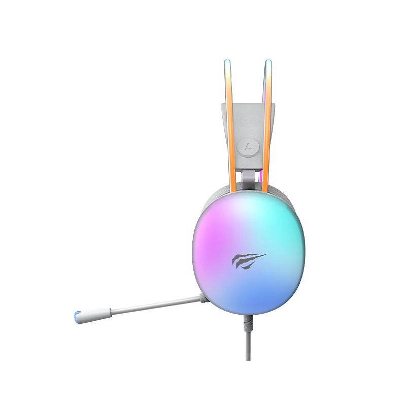 Наушники игровые с микрофоном HAVIT HV-H2037d RGB White (62268) - фото 4 Наушники игровые с микрофоном HAVIT HV-H2037d RGB White (62268) - фото 4