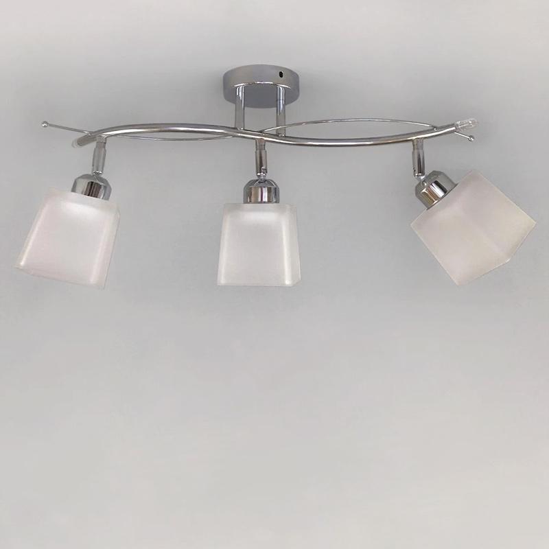 Люстра потолочная Light House NM-14811/3 CR+WT E27 CT на три лампы Хром