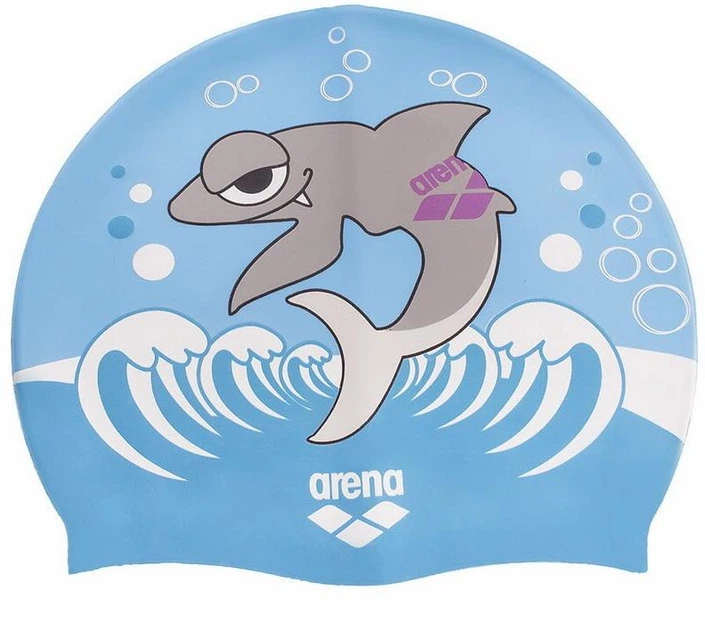 Шапочка для плавания Акула силиконовая для детей Шапочка для плавания Акула силиконовая для детей