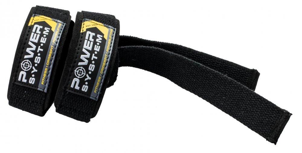 Лямки для тяги Power System PS-3400 Power Straps Black/Yellow (21398852) - фото 6