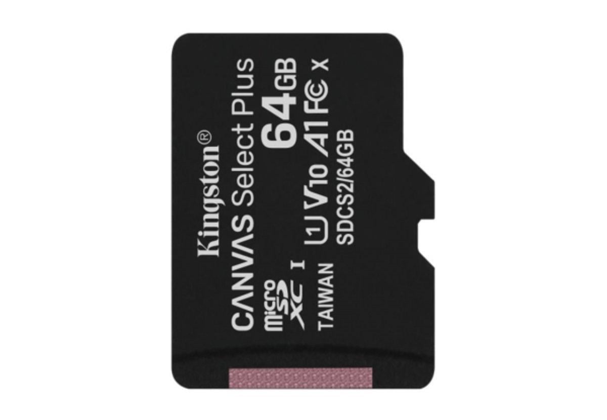 Карта памяти Kingston Canvas Select Plus microSDXC UHS-1 64Gb 10 А1