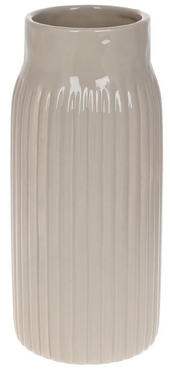 Ваза керамическая Stone Flower 12x12x26 см Бежевый