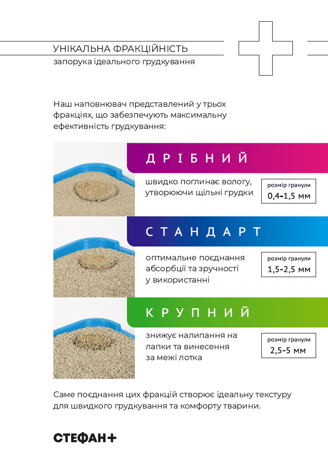 Наповнювач бентонітовий Стефан максі 2,5-5 мм 4,5 кг (00-00033732) - фото 5 Наповнювач бентонітовий Стефан максі 2,5-5 мм 4,5 кг (00-00033732) - фото 5