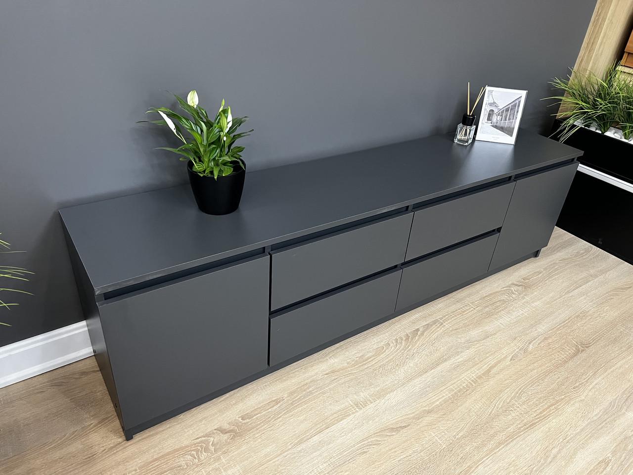 Тумба під ТБ Еверест 1804х510х370 мм Антрацит - фото 2 Тумба під ТБ Еверест 1804х510х370 мм Антрацит - фото 2