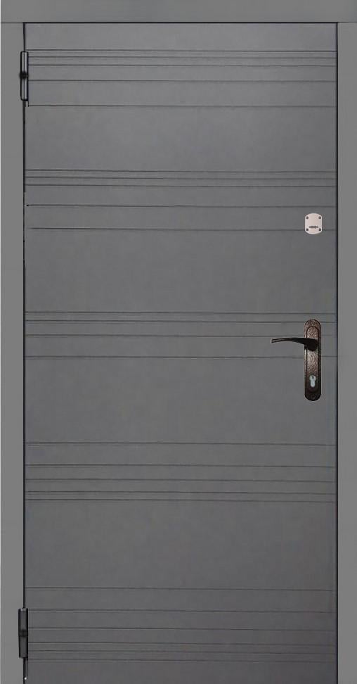 Двері вхідні ліві MSM Вулкан 2 замки метал 1,2 мм МДФ Сірий Двері вхідні ліві MSM Вулкан 2 замки метал 1,2 мм МДФ Сірий