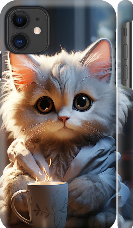Чехол на iPhone 11 White cat (5646c-1722-42517)
