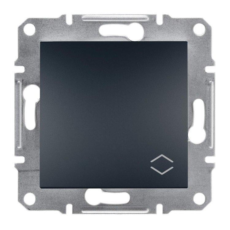 Вимикач-перемикач 1кл Schneider Electric Asfora Антрацит (EPH0400171)