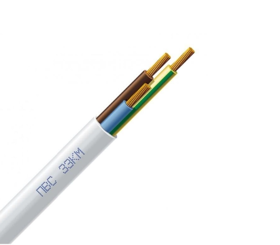 Провід ЗЗКМ ПВС 3х2,5 1 м (НФ-00001089)