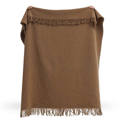 Плед букле 140х190 см Бежевый - фото 3