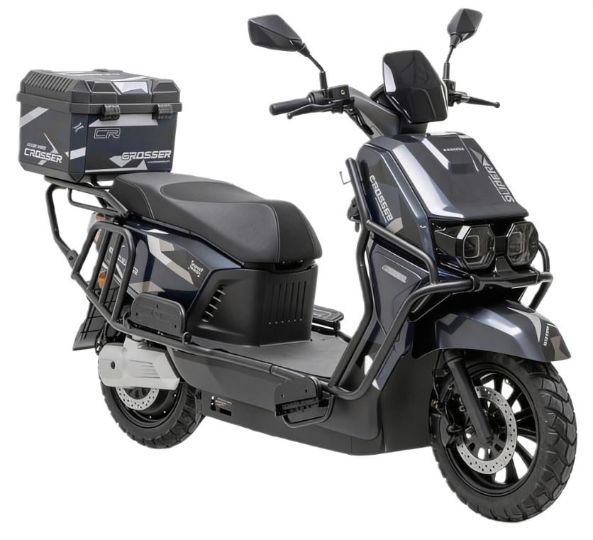 Электроскутер Crosser CR-17 аккумуляторный 72V 35 Ah 2500W Синий (2104619500)