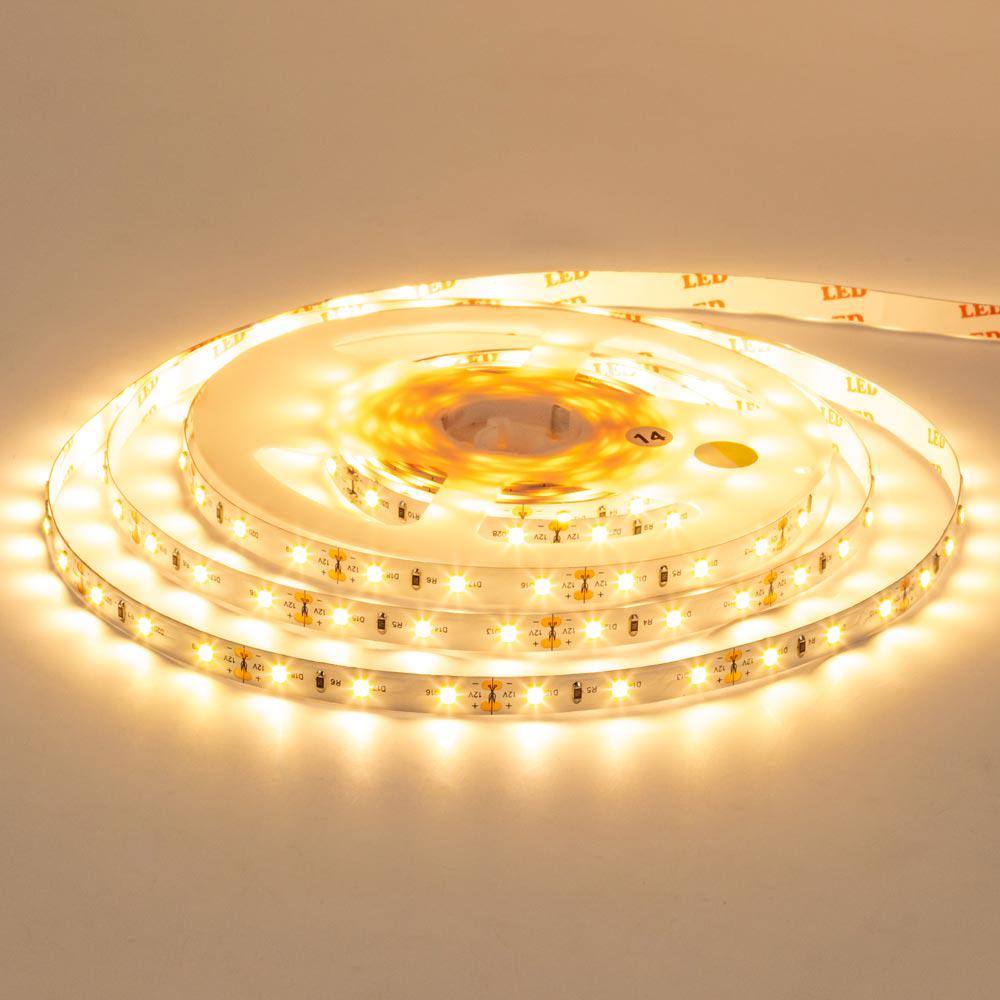 Светодиодная лента Motoko SMD2835 12 V 60 LED/м IP20 5 м Теплый белый