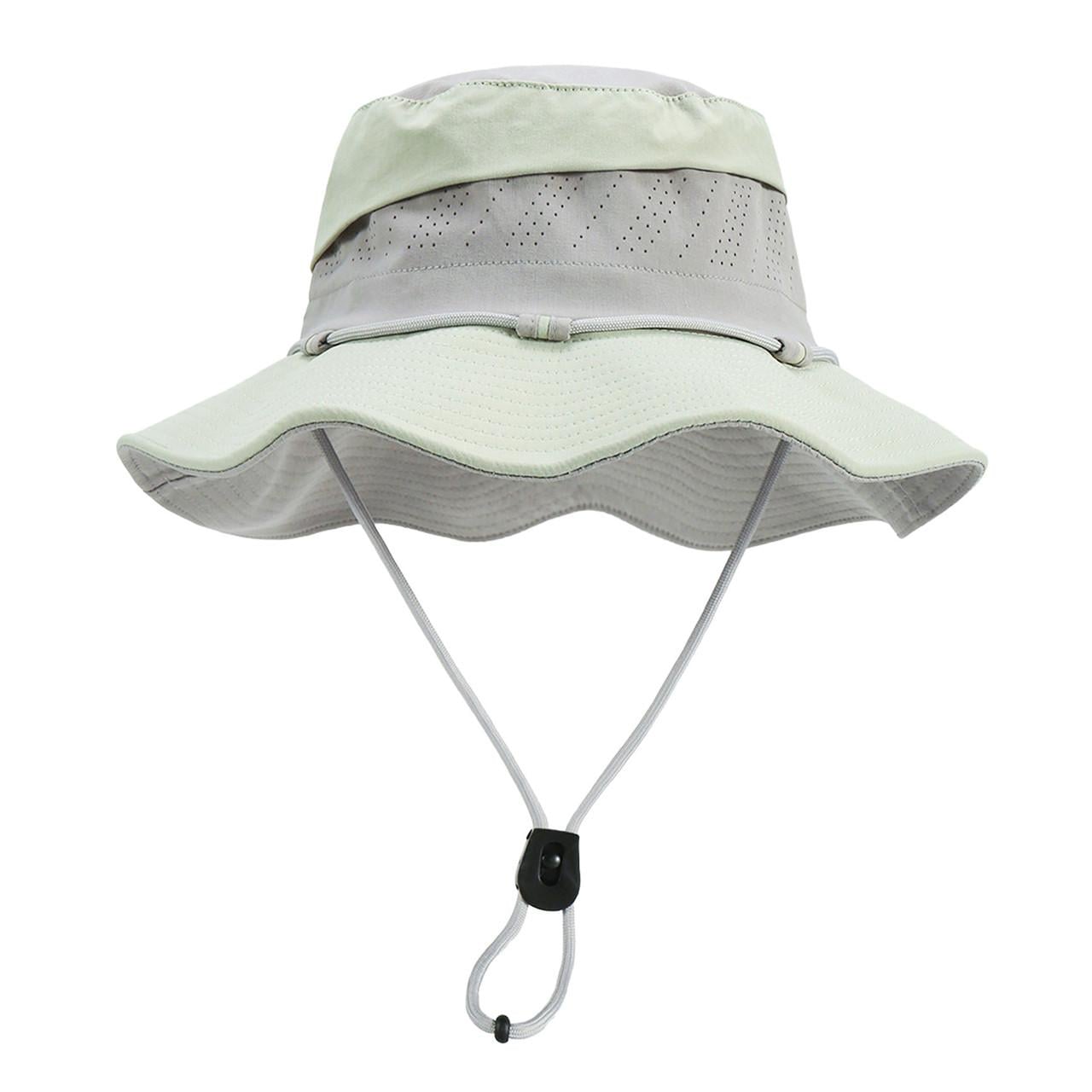 Панама туристична водостійка з широкими полями UPF 50+ Gray and Green (3159002263)