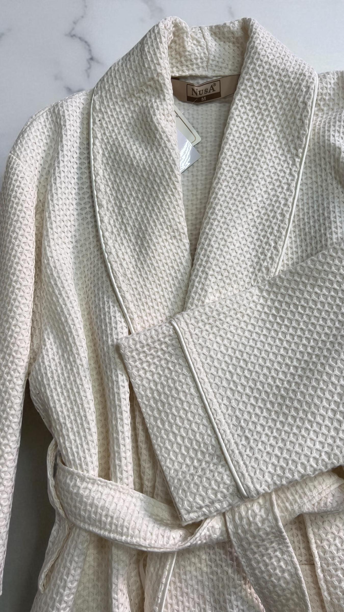 Халат жіночий Nusa бамбук/бавовна M Кремовий (2676746717) - фото 8 Халат жіночий Nusa бамбук/бавовна M Кремовий (2676746717) - фото 8