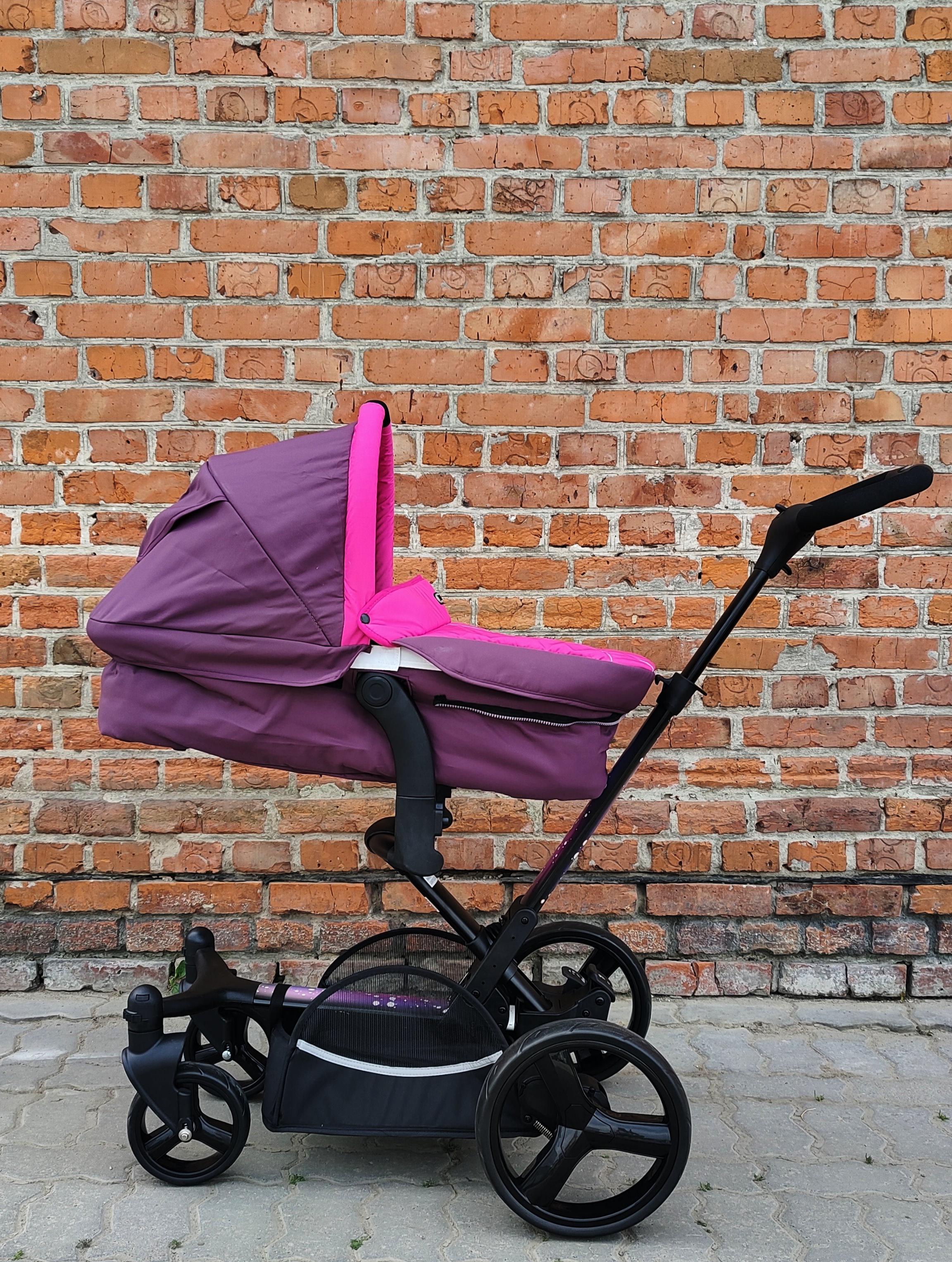 Коляска универсальная Eichhorn INSPIRE M3660 CARRYCOT 2в1 Розовый - фото 5