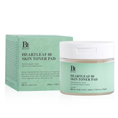 Пилинг-диски двухсторонние Benton Heartleaf Skin Toner Pad с экстрактом хауттюйнии 70 шт.