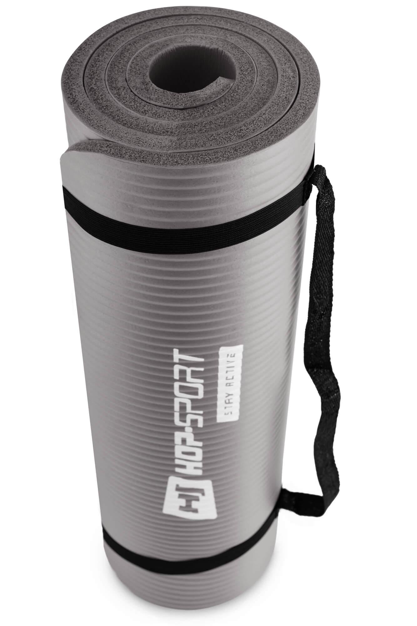 Мат для фитнеса и йоги Hop-Sport HS-N015GM 1,5 см Серый