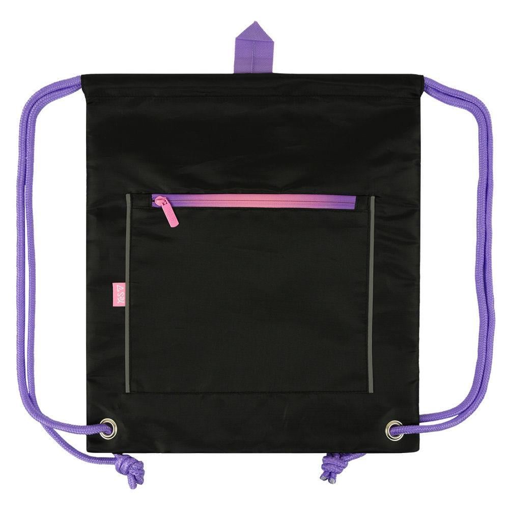 Сумка для обуви YES Black Eddition Purple 40х35 см Черный (550521)