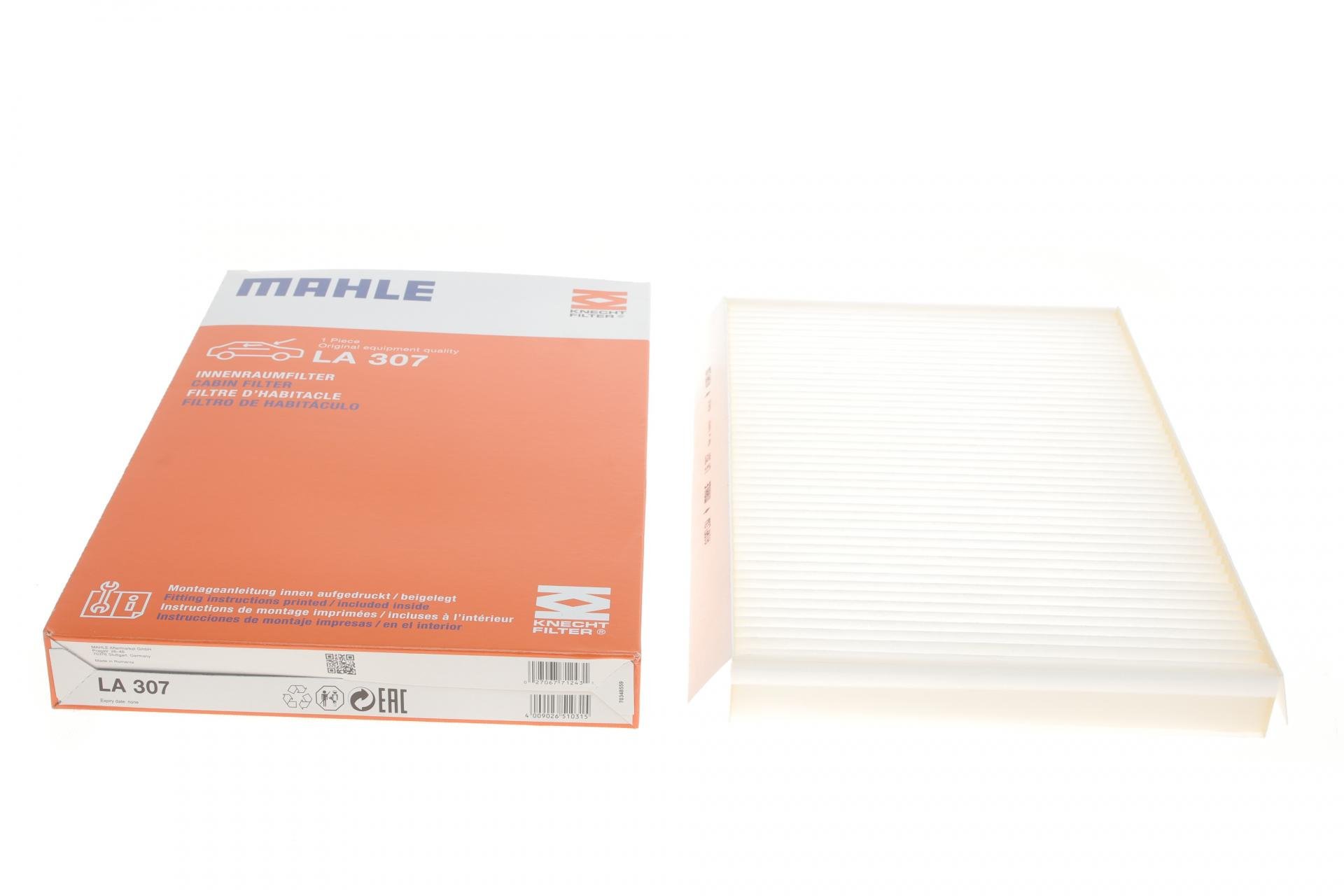 Фільтр салону KNECHT для MB Sprinter/VW Crafter 06- (LA 307)