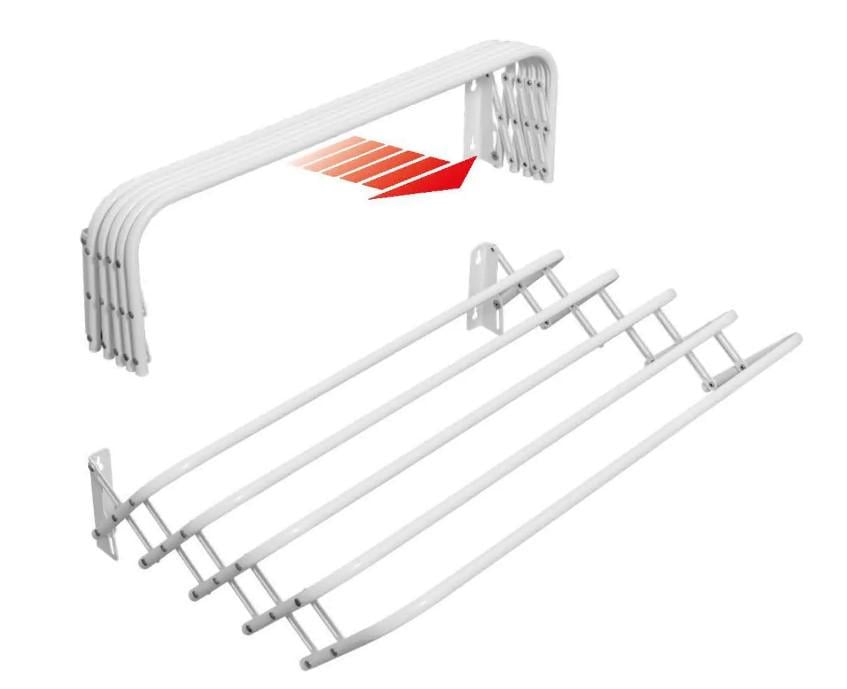 Сушилка для белья настенная Casa Si Towel Flex 6 White (DAS302386) - фото 2 Сушилка для белья настенная Casa Si Towel Flex 6 White (DAS302386) - фото 2