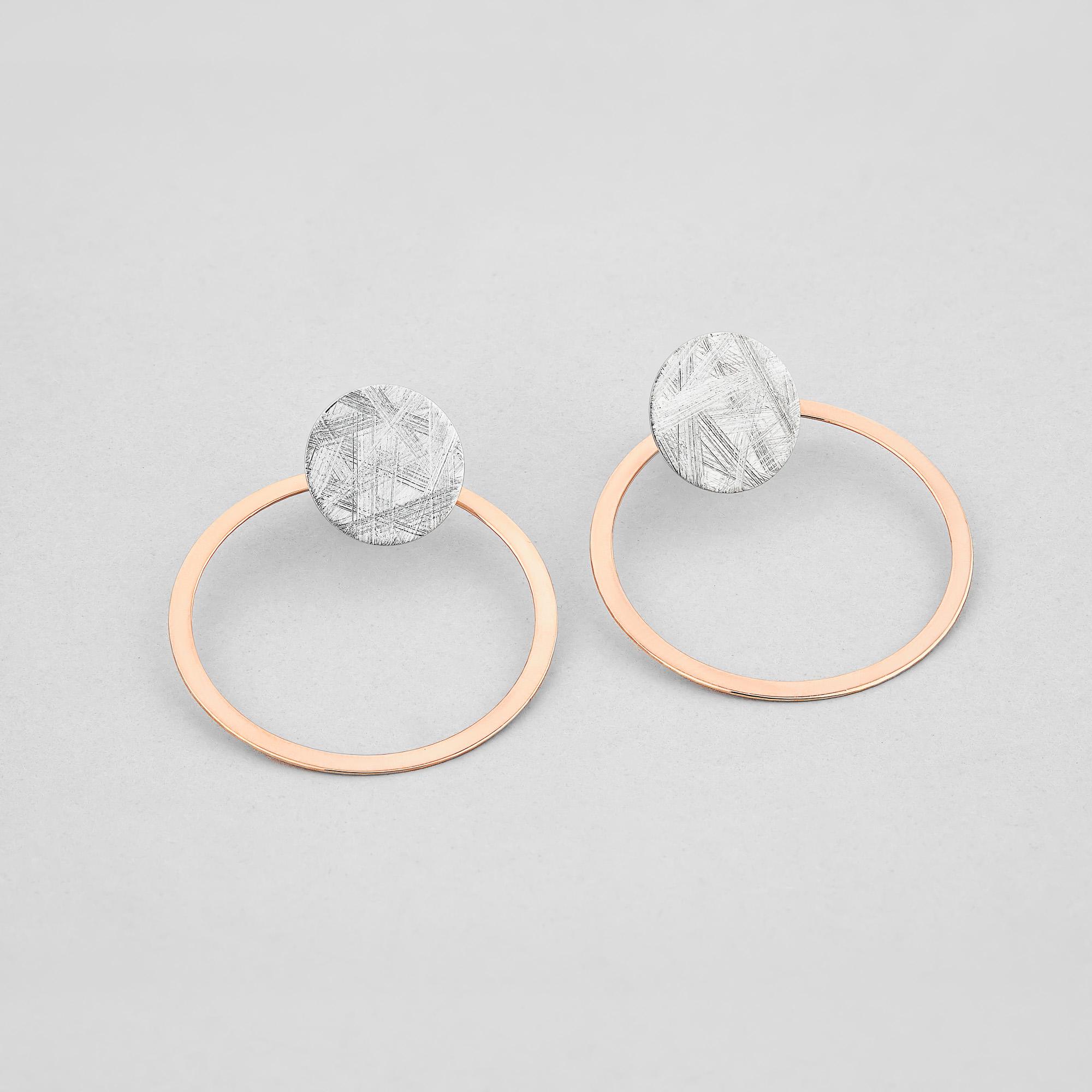 Золоті сережки Поєднання кольору (с157-бч)