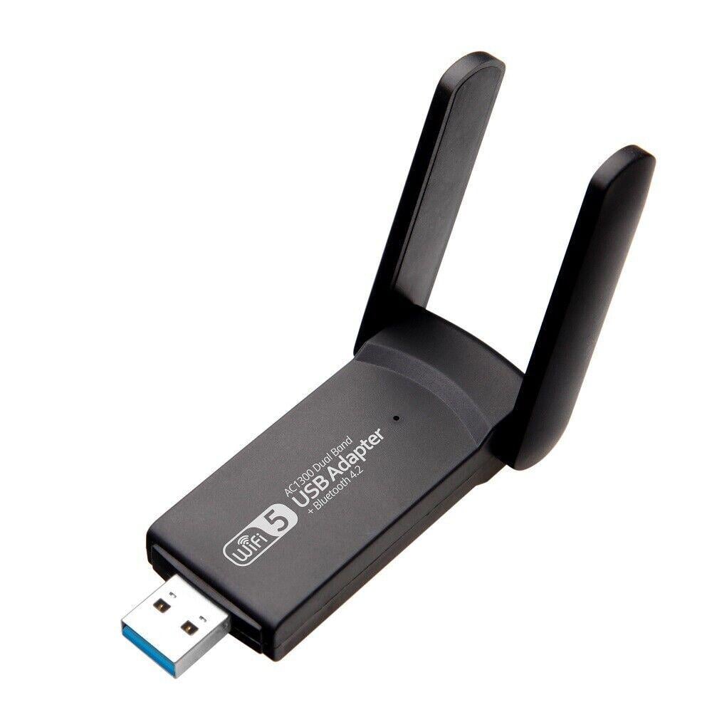 Адаптер Wі-Fі BT 4.2 USB Dual Band 802.11 AC 1300 Mbps (41514opti)