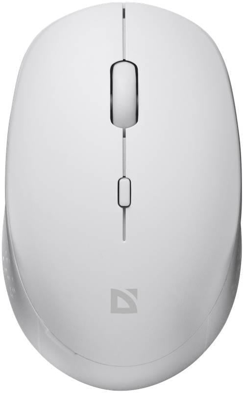 Компьютерная мышка беспроводная Defender Auris MB-027 3 кнопки до 1600 dpi Белый (36261001)