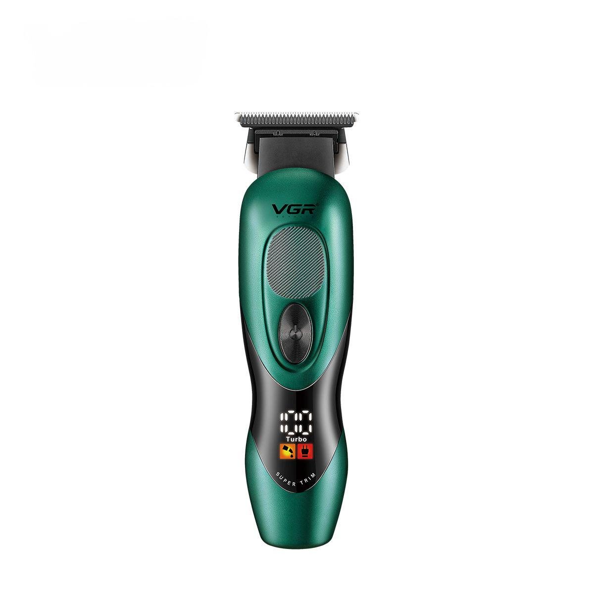 Тример електричний VGR V-227 3 насадки LED-індикатор Зелений (639230)