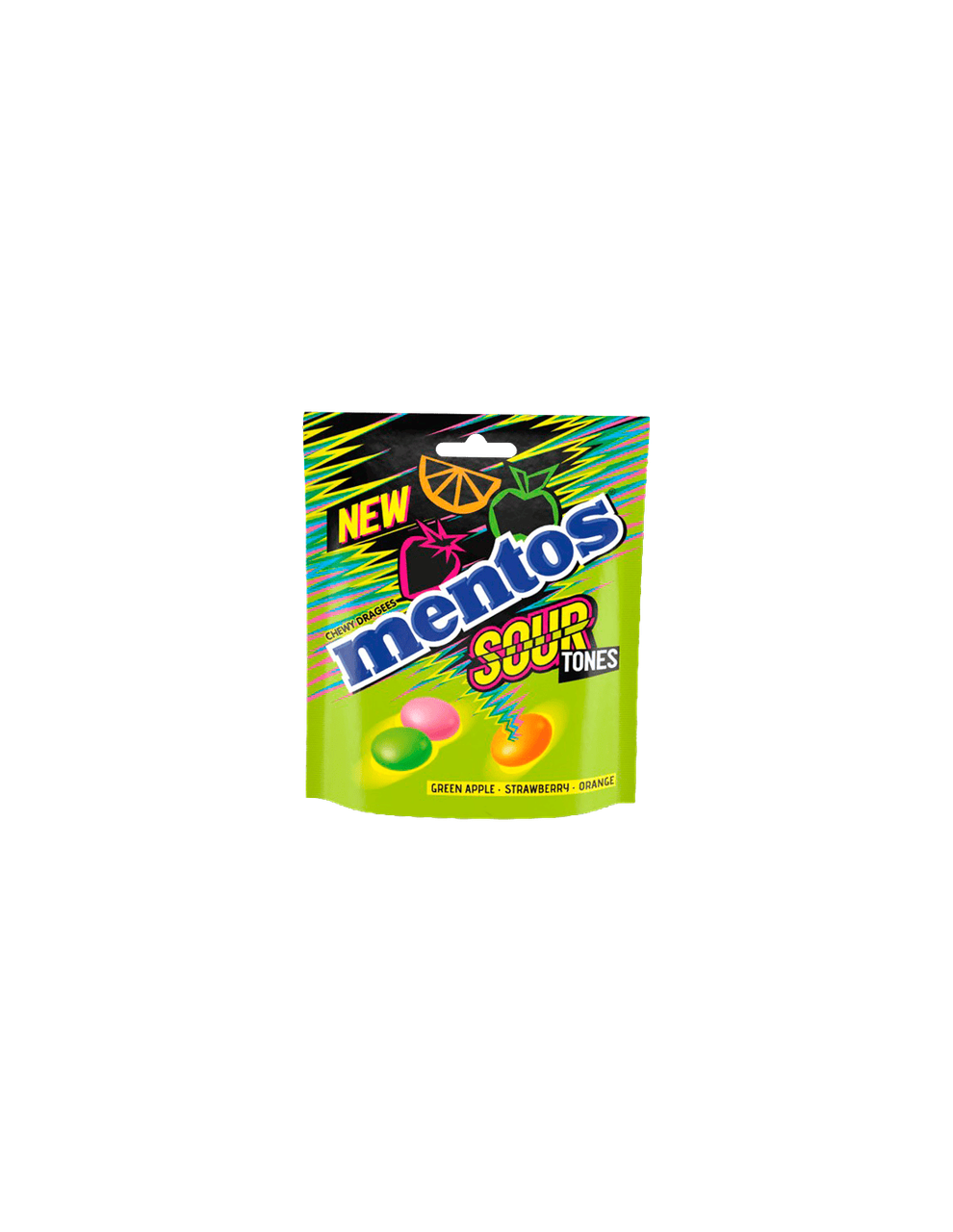 Драже жевательное Mentos Sour Tones 140 г