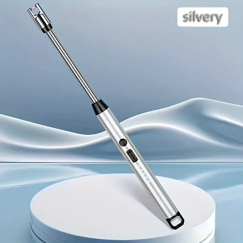 Зажигалка USB для газовой плиты Серый (27764327) - фото 5