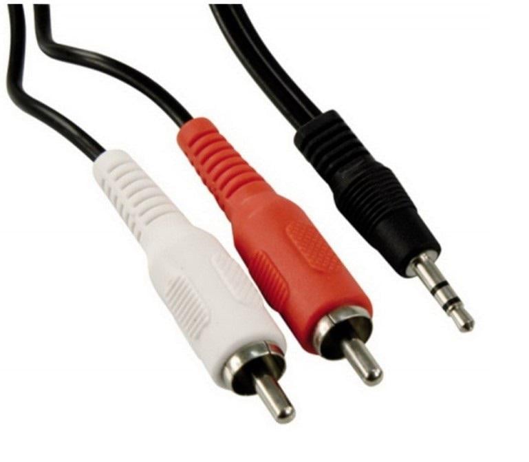 Готовий аудіокабель Jack 3,5 stereo-2xRCA BIG YC006 1,5 м