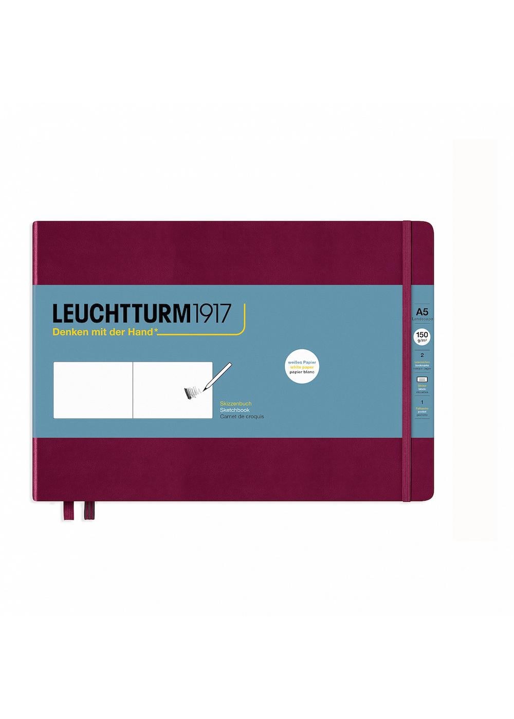 Скетч-Бук Leuchtturm1917 Medium Landscape 150г/м.кв. Винный (362367)