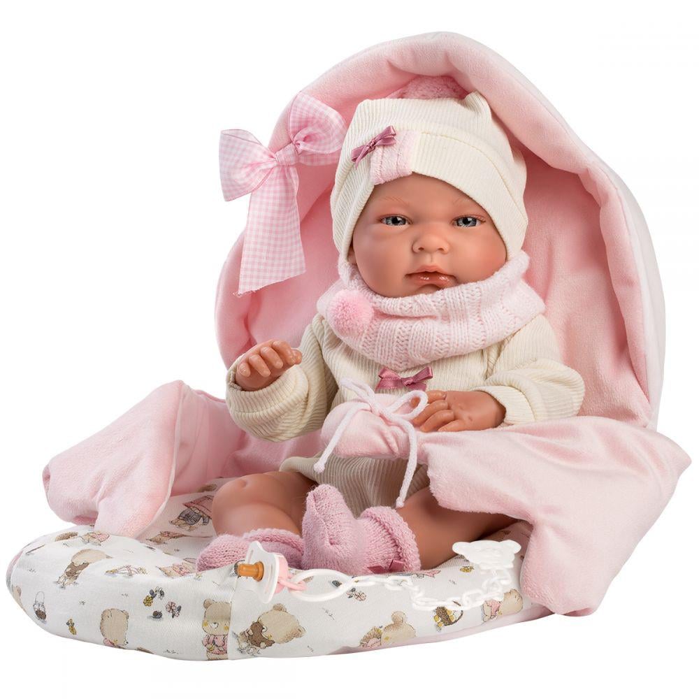 Кукла Llorens Nica Новорожденный младенец виниловая в прогулочном конверте 40 см (2097)