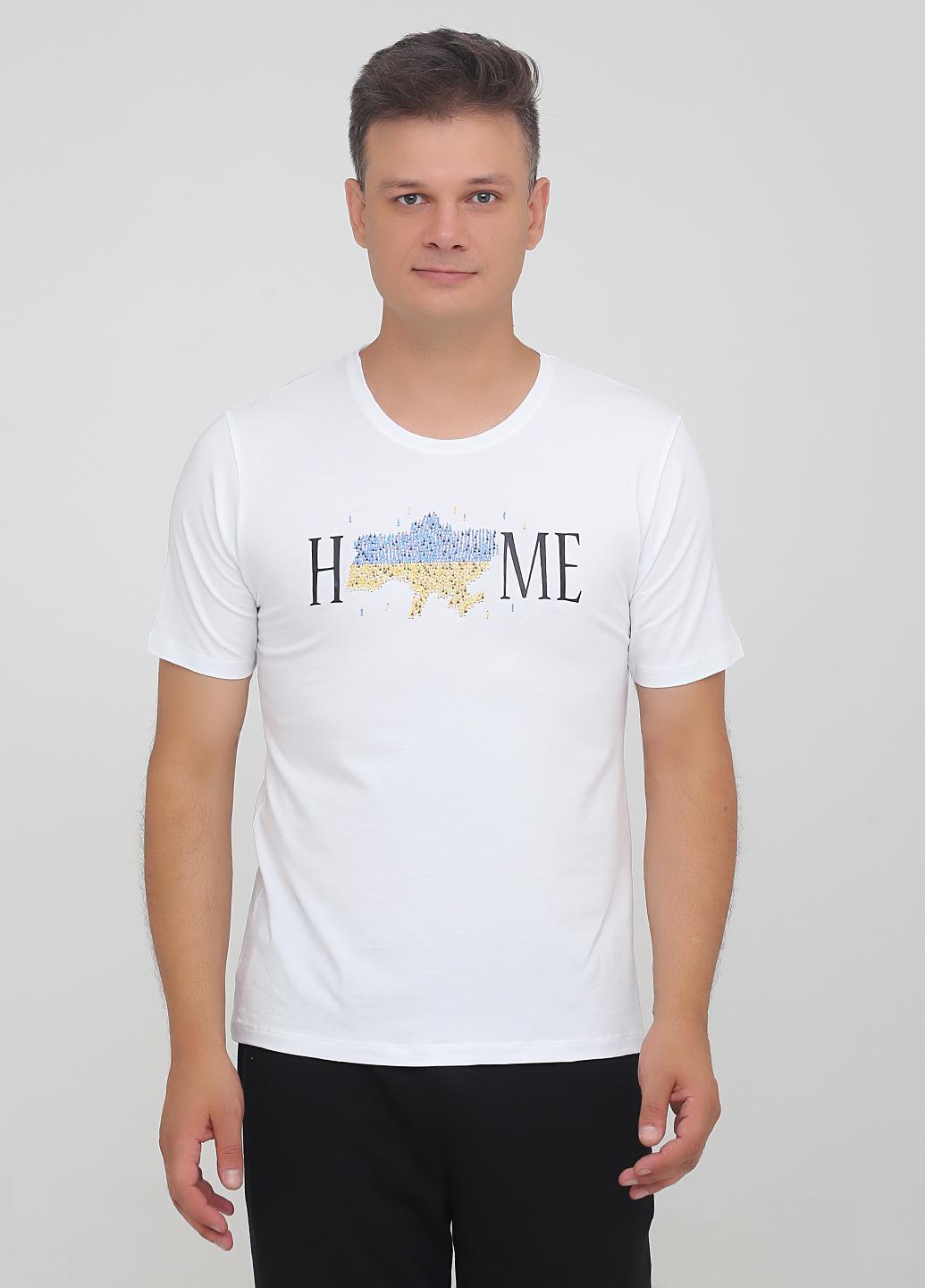Футболка мужская Наталюкс XL Белый (4113183200041)