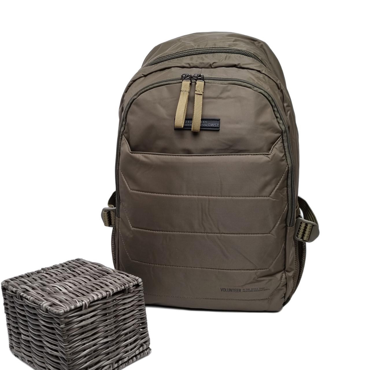 Рюкзак Volunteer великий поліестер Хакі (1713-10 green)