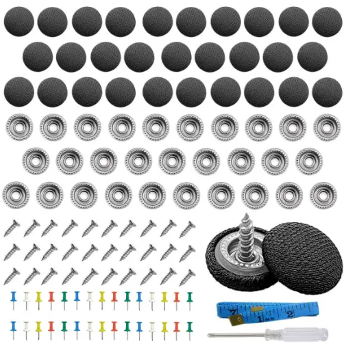 Ремонтный комплект обшивки крыши автомобиля 70 шт. Черный (29952336)