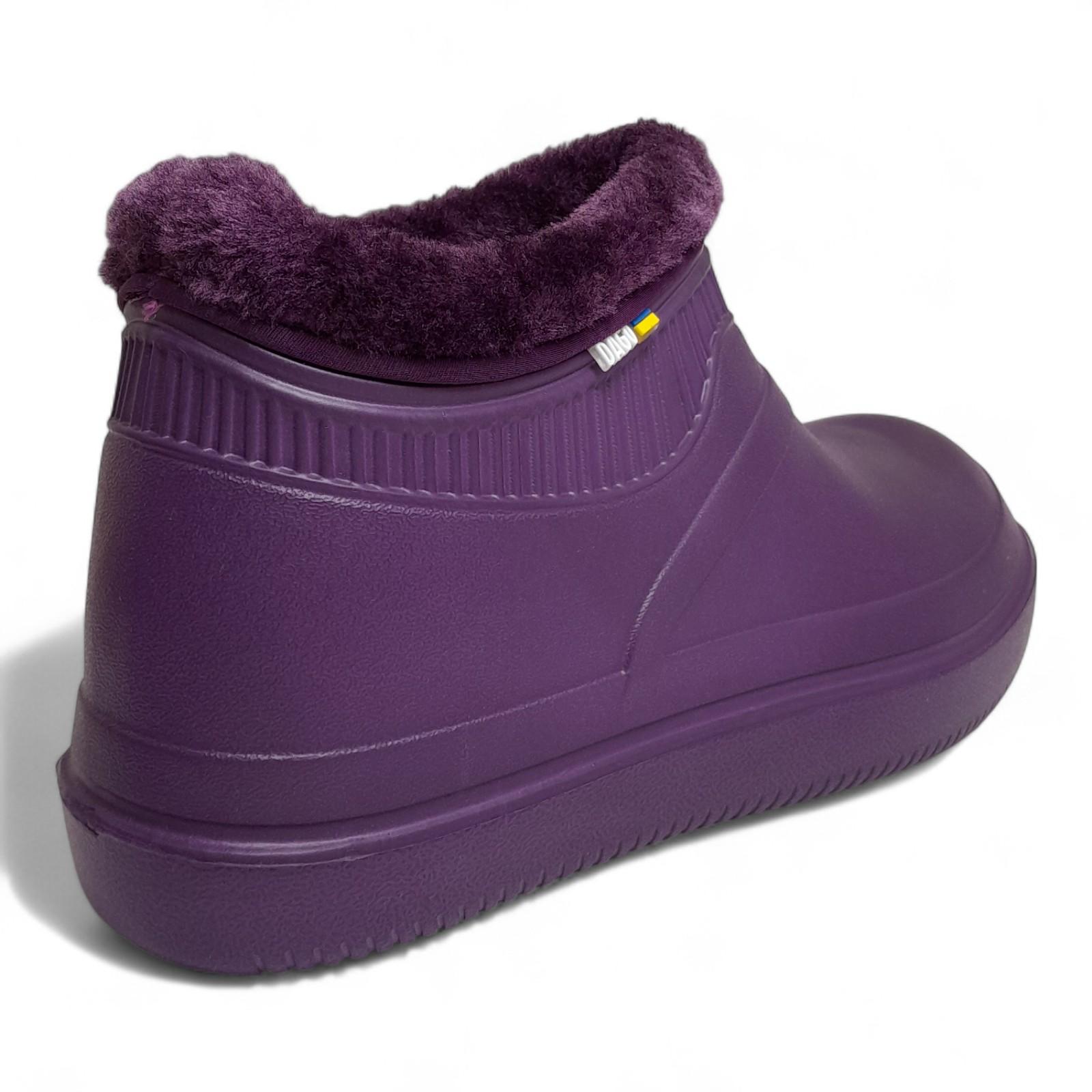 Галоши женские высокие утепленные dagostyle с декоративным мехом р. 39 25,5 см Фиолетовый (2764531892) - фото 4 Галоши женские высокие утепленные dagostyle с декоративным мехом р. 39 25,5 см Фиолетовый (2764531892) - фото 4
