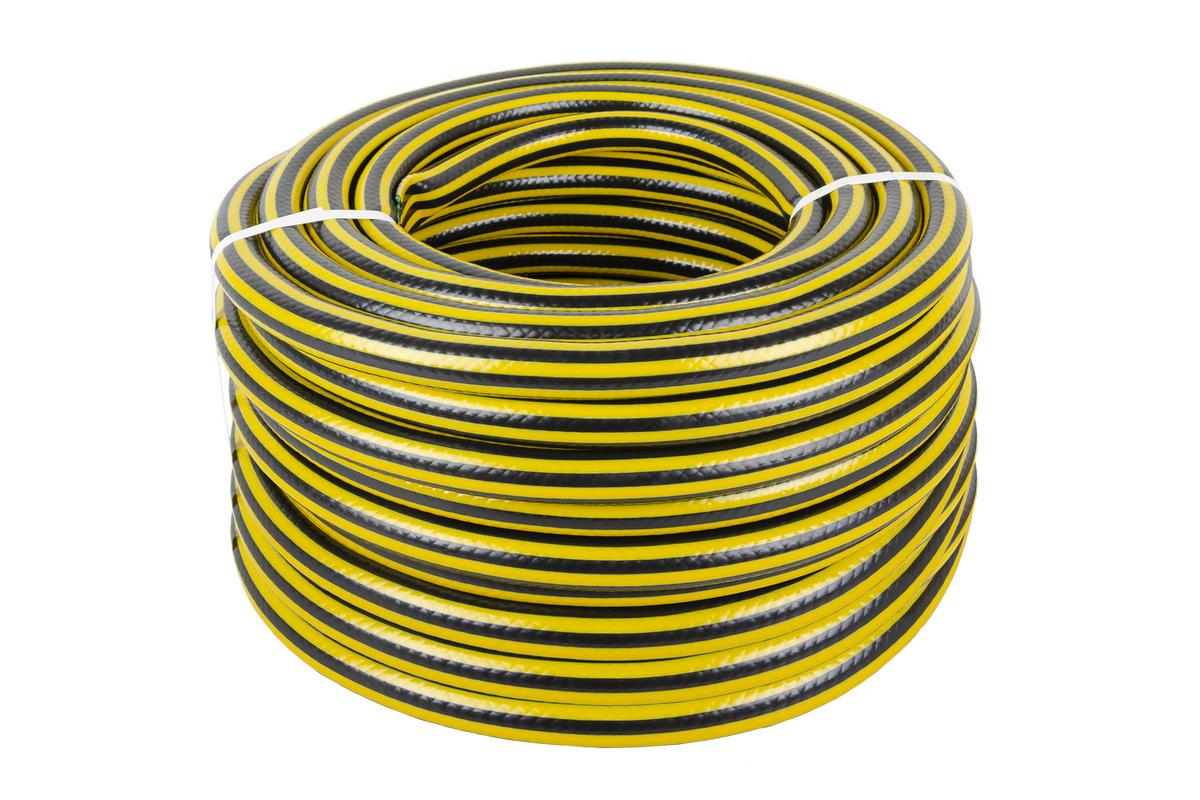 Шланг садовий для поливу MasterTool PCHELKA 3/4" 50 м Чорно-жовтий (92-1069)