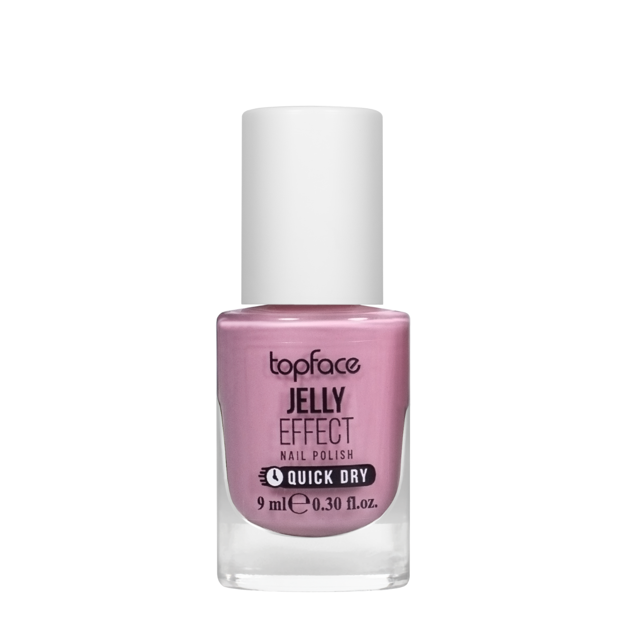 Лак для нігтів topface Jelly Effect Nail Polish швидковисихаючий № 12 Рожево-бузковий (PT110)