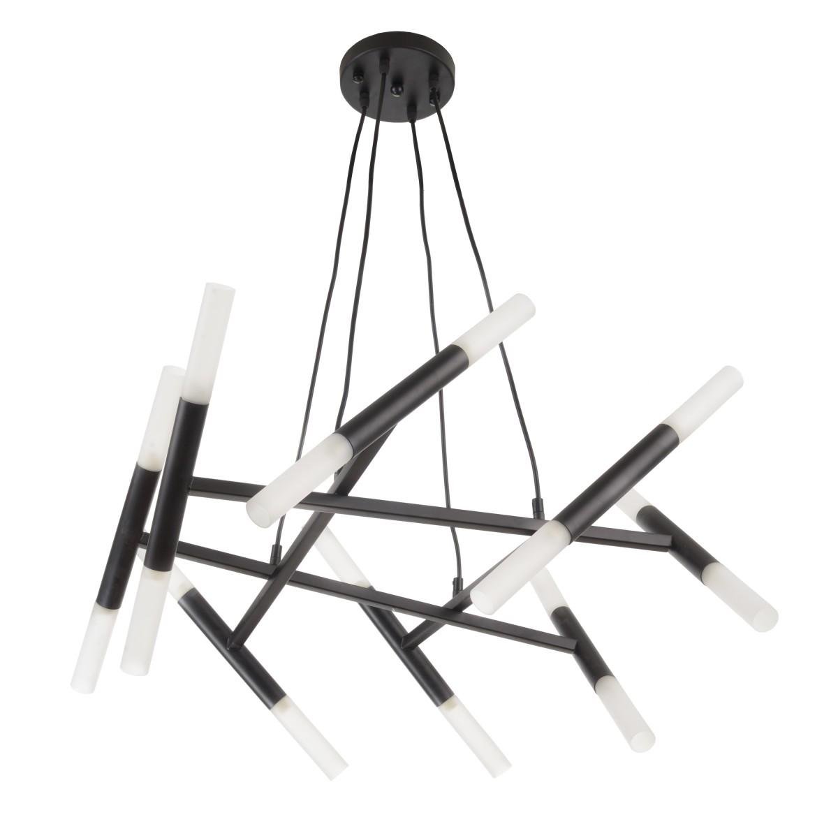 Люстра подвесная галогенная лофт Brille BL-913S/16 G9 BK