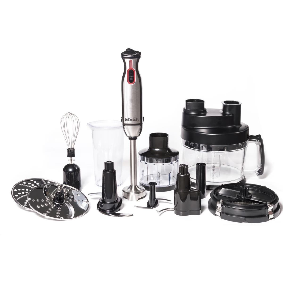 Блендер погружной Eisen EBSS-0110B 1000 Вт Turbo 2 л Black/Steel (26075642)