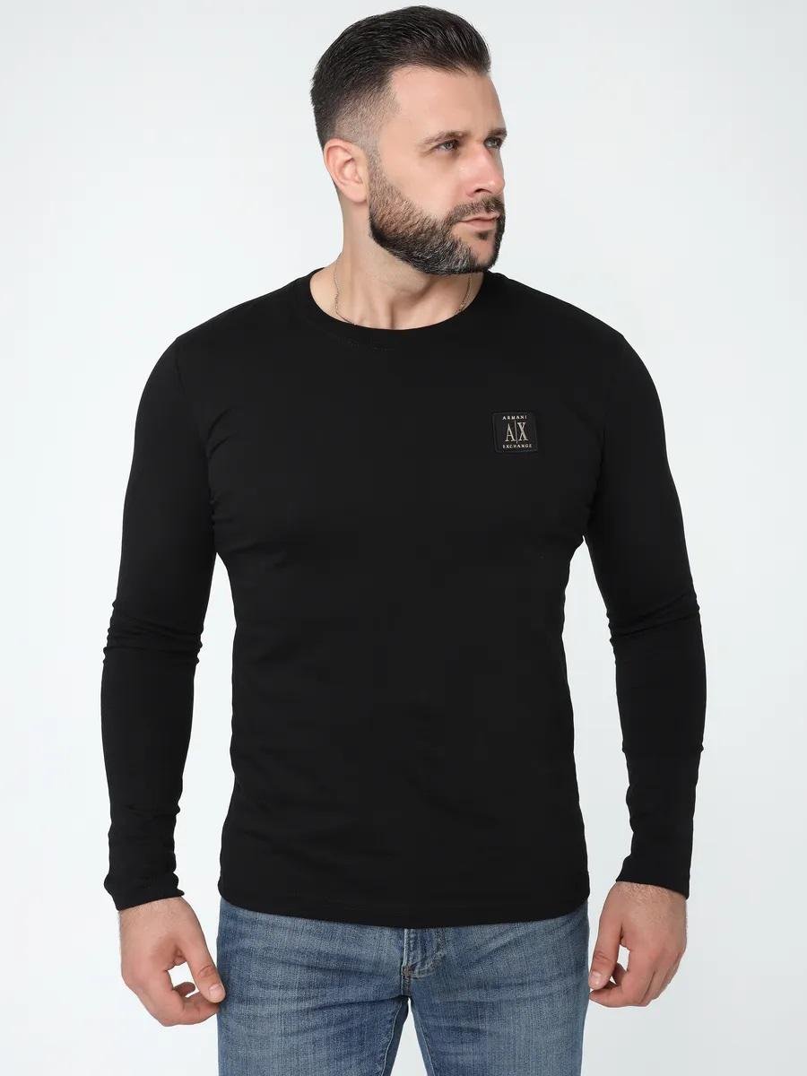 Лонгслів чоловічий Armani exchange Icon Period Logo AX-75-106 2XL Black Лонгслів чоловічий Armani exchange Icon Period Logo AX-75-106 2XL Black