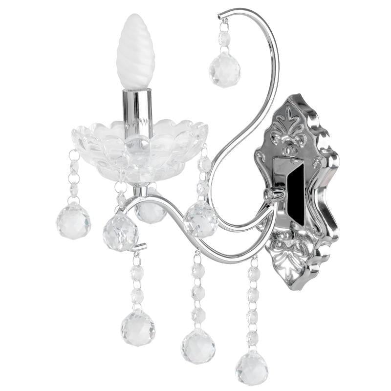 Бра настенное классическое накладное Brille BCL-666W/1 E14 CH 26-658